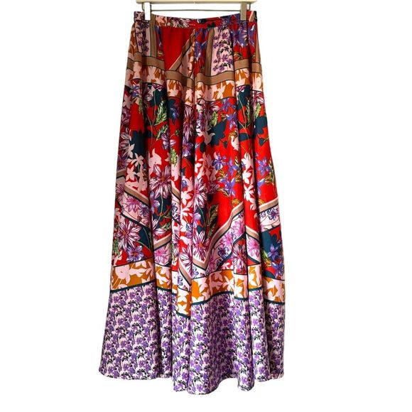 Cupio Skirts Cupio Boho Floral Full Maxi Skirt Poshmark